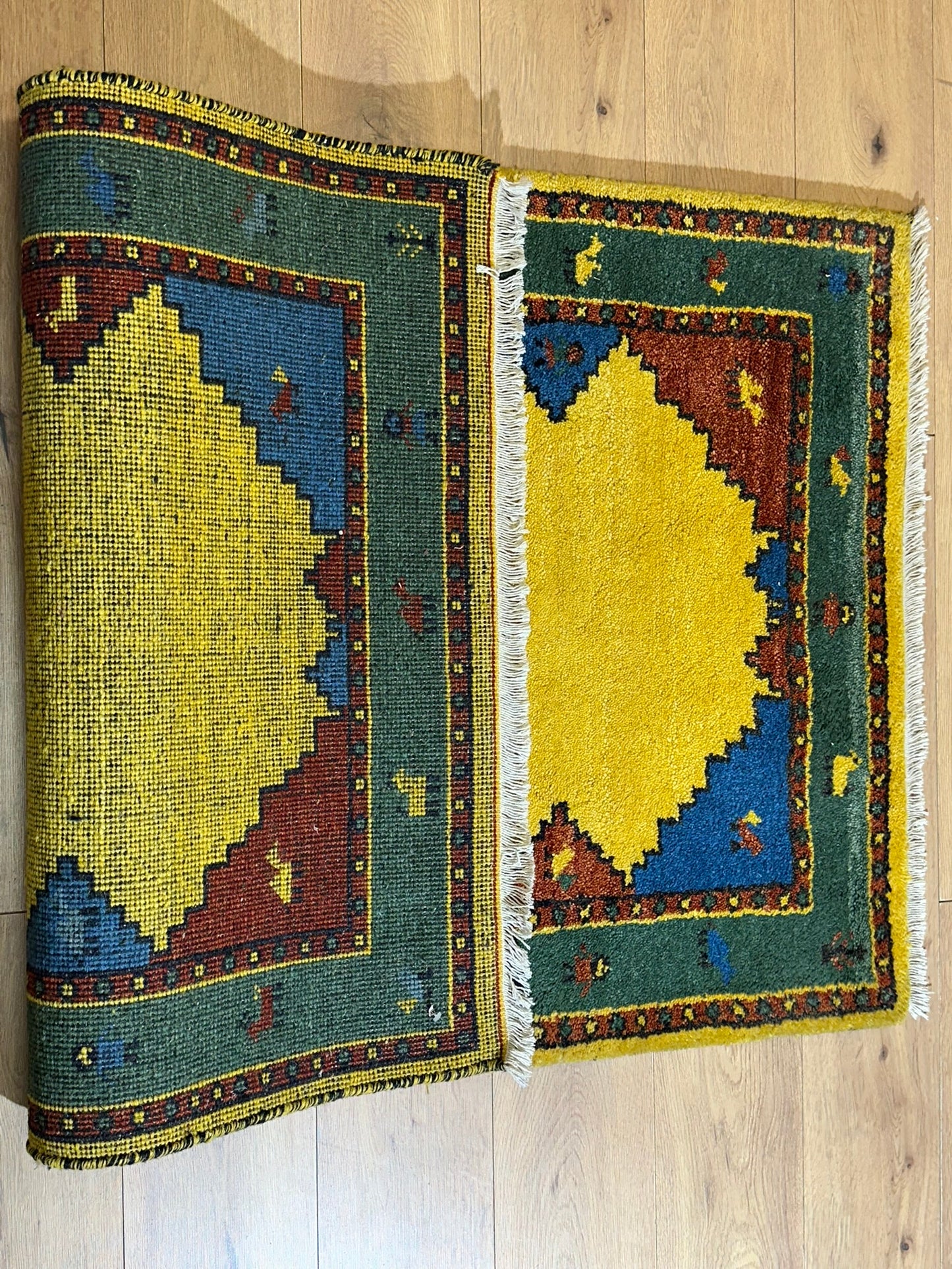 Gabbeh Orientteppich handgeknüpft Indian 155x96 cm