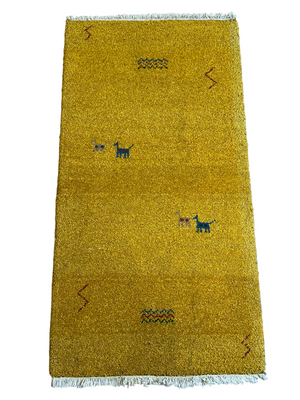Gabbeh Orientteppich handgeknüpft Indian 160x92 cm