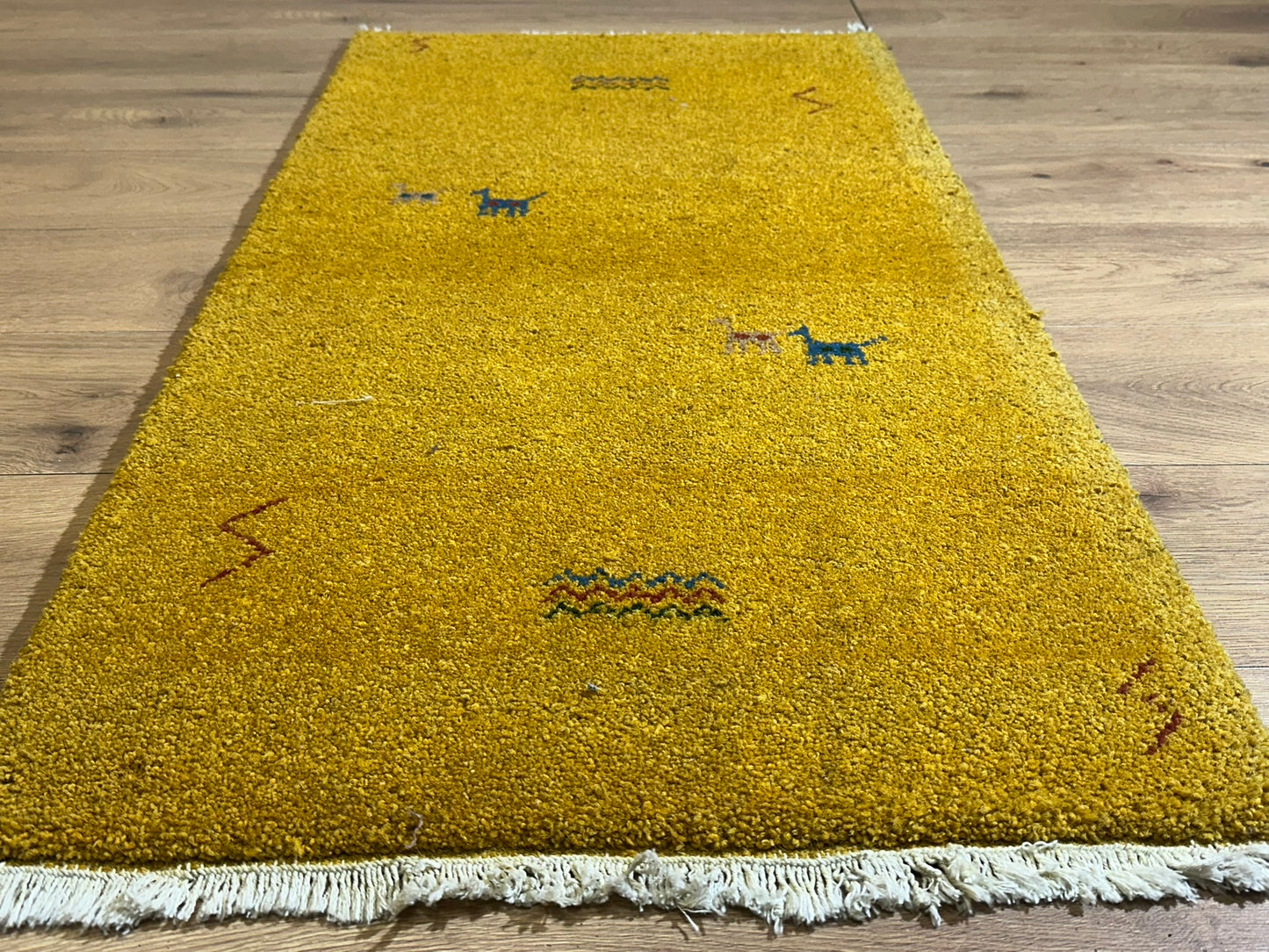 Gabbeh Orientteppich handgeknüpft Indian 160x92 cm