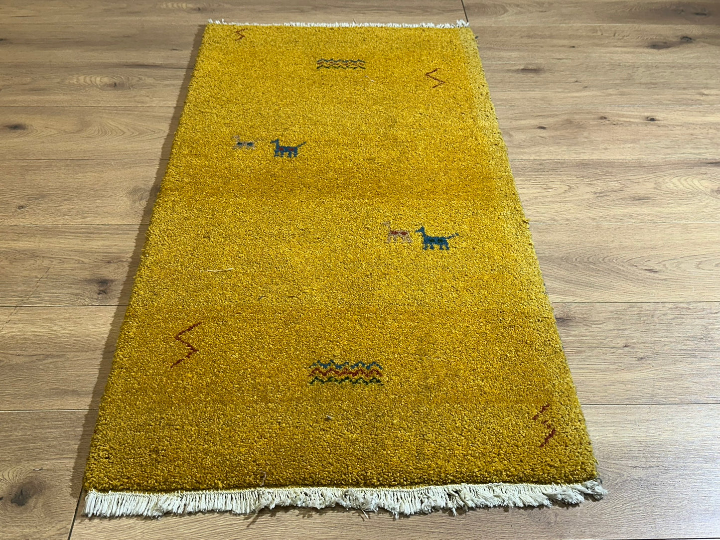 Gabbeh Orientteppich handgeknüpft Indian 160x92 cm