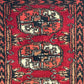 Orientteppich handgeknüpft Buchara Schurwolle 125x28 cm