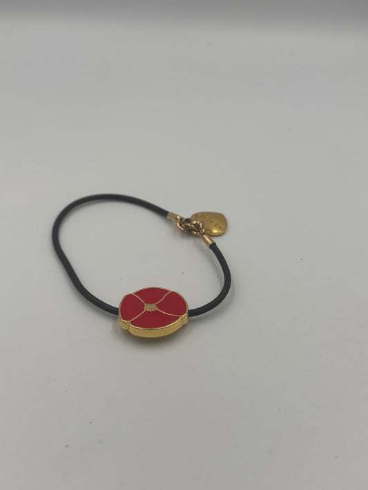 Kenzo Armband Schwarz mit Rot und Goldfarbenen Akzenten