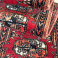 Orientteppich handgeknüpft Buchara Schurwolle 125x28 cm