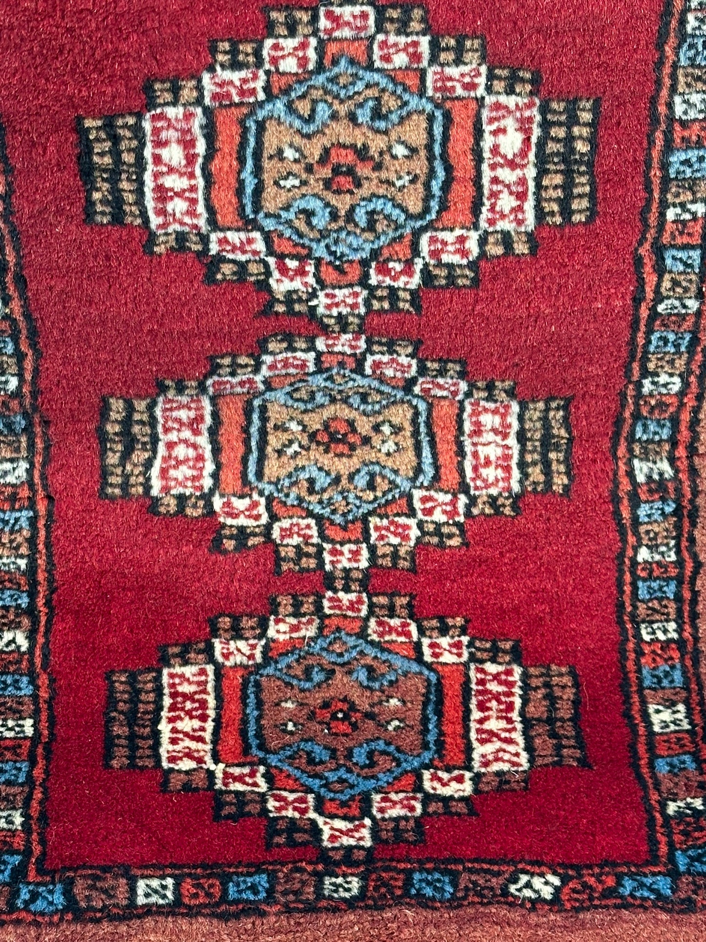 Orientteppich handgeknüpft Buchara Schurwolle 125x28 cm