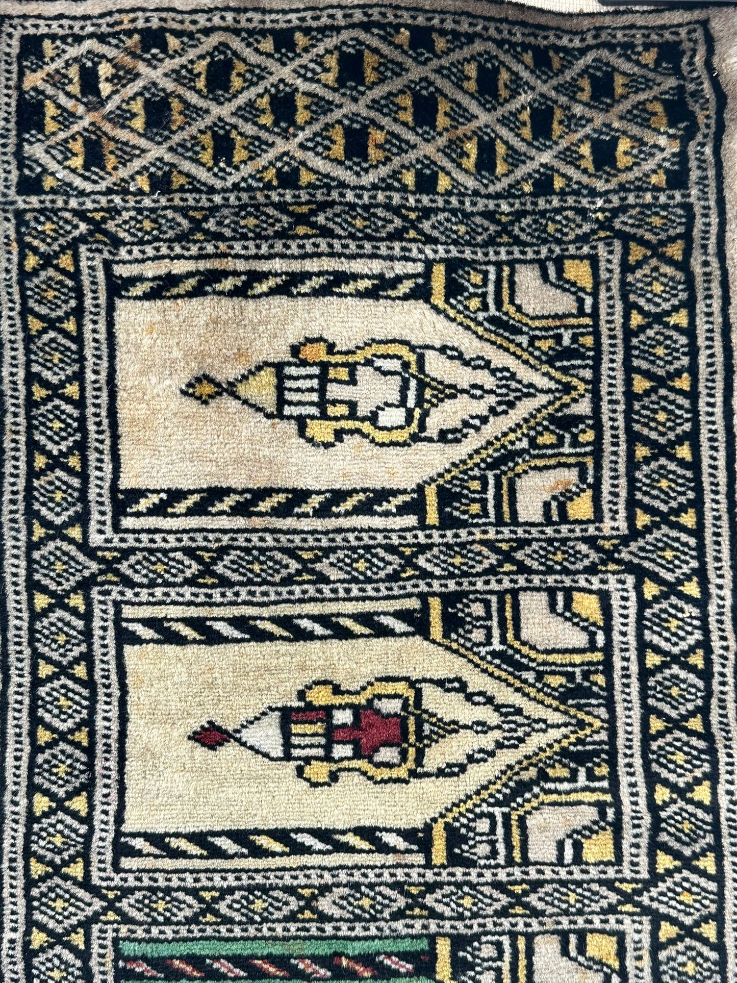 Orientteppich handgeknüpft 87x32 cm Buchara Schurwolle