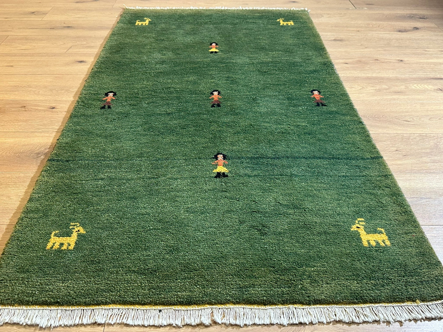 Orientteppich handgeknüpft Gabbeh 160x90 cm