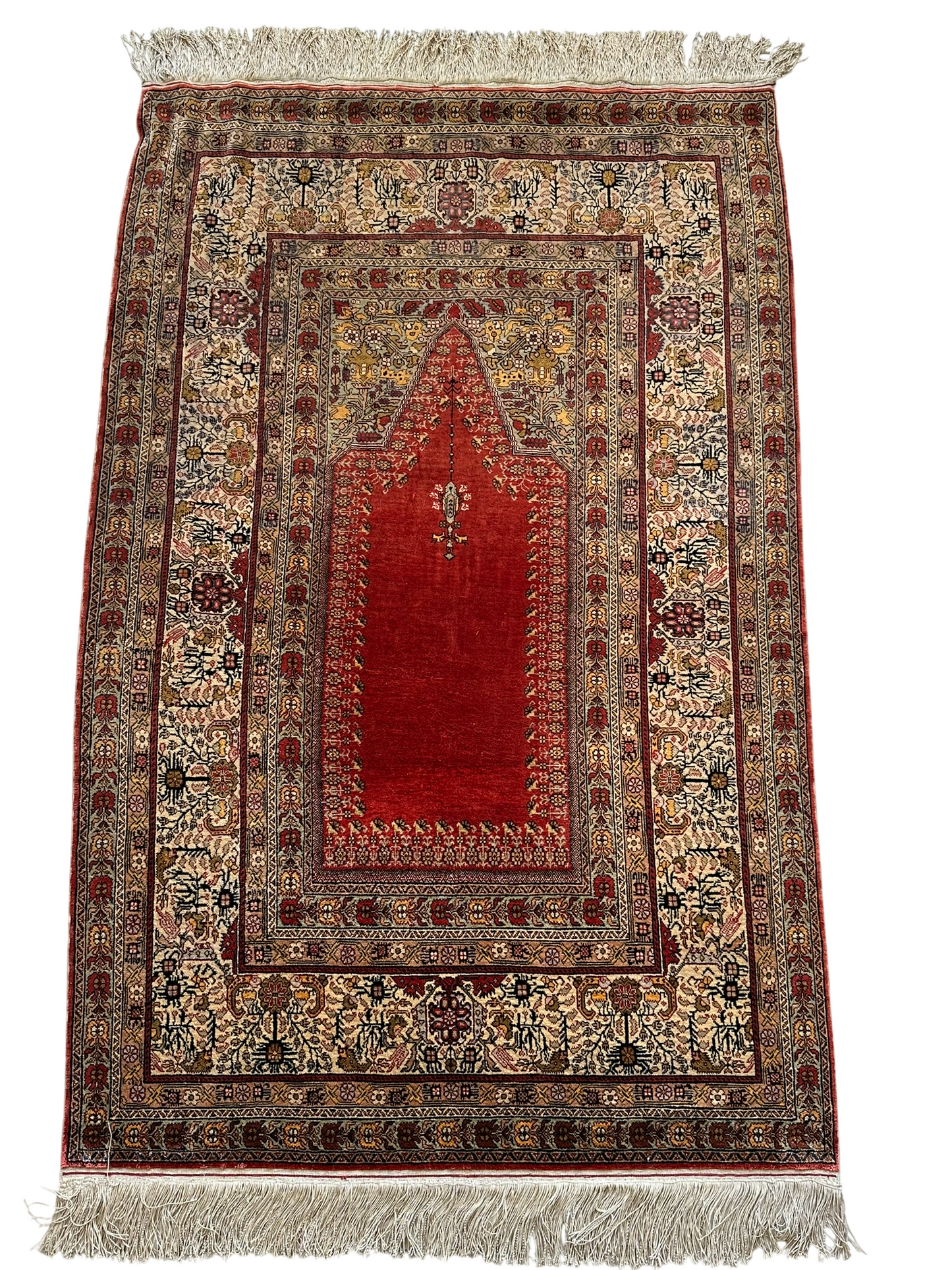 Orientteppich handgeknüpft 142x92 cm Kayseri Seide auf seide
