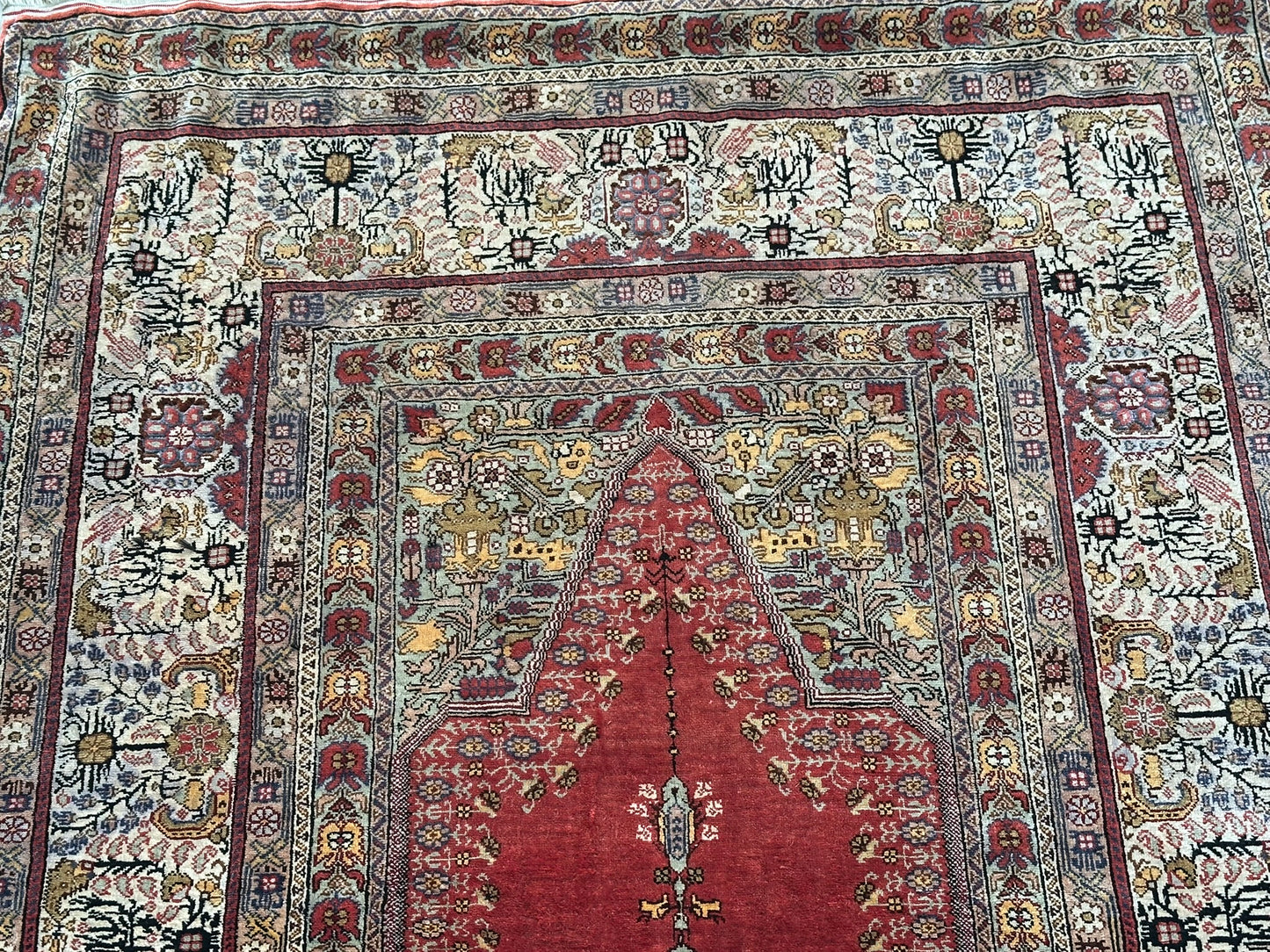 Orientteppich handgeknüpft 142x92 cm Kayseri Seide auf seide