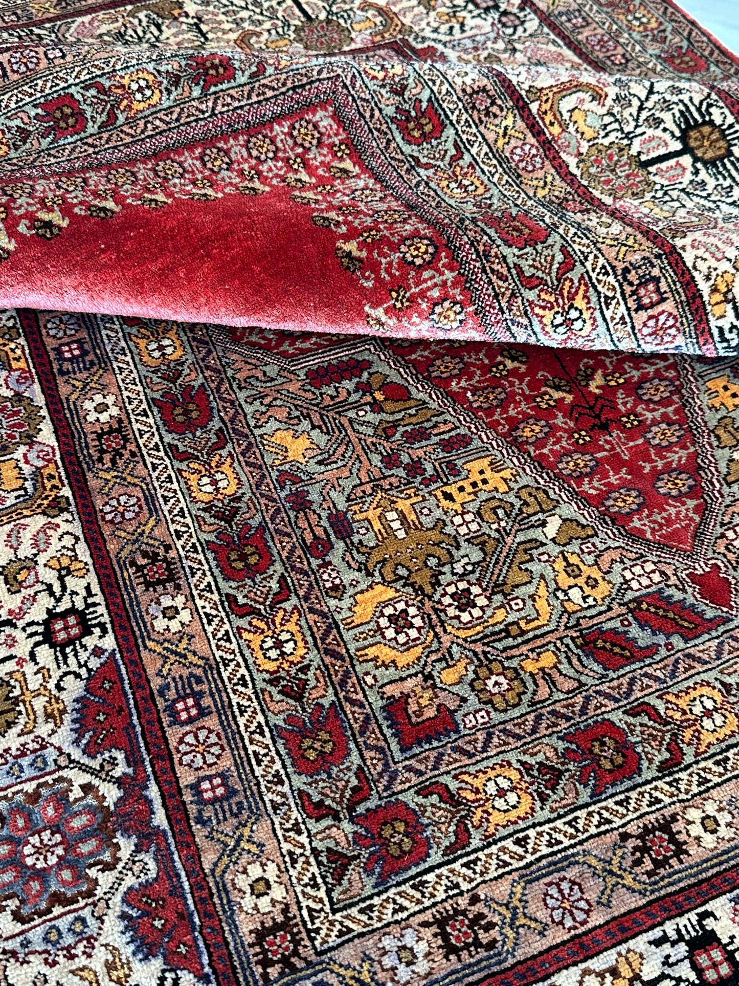 Orientteppich handgeknüpft 142x92 cm Kayseri Seide auf seide