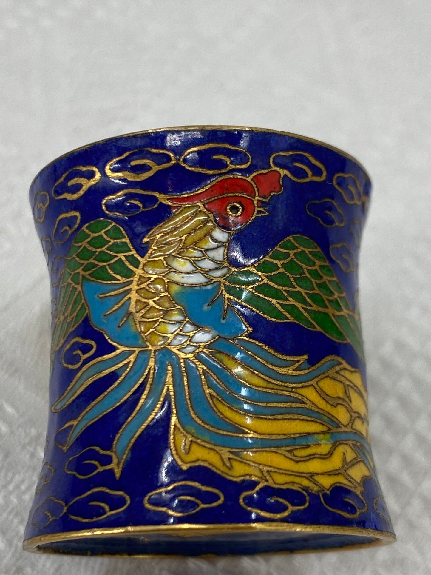 Kleine Chinesische Cloisonne Deckeldose