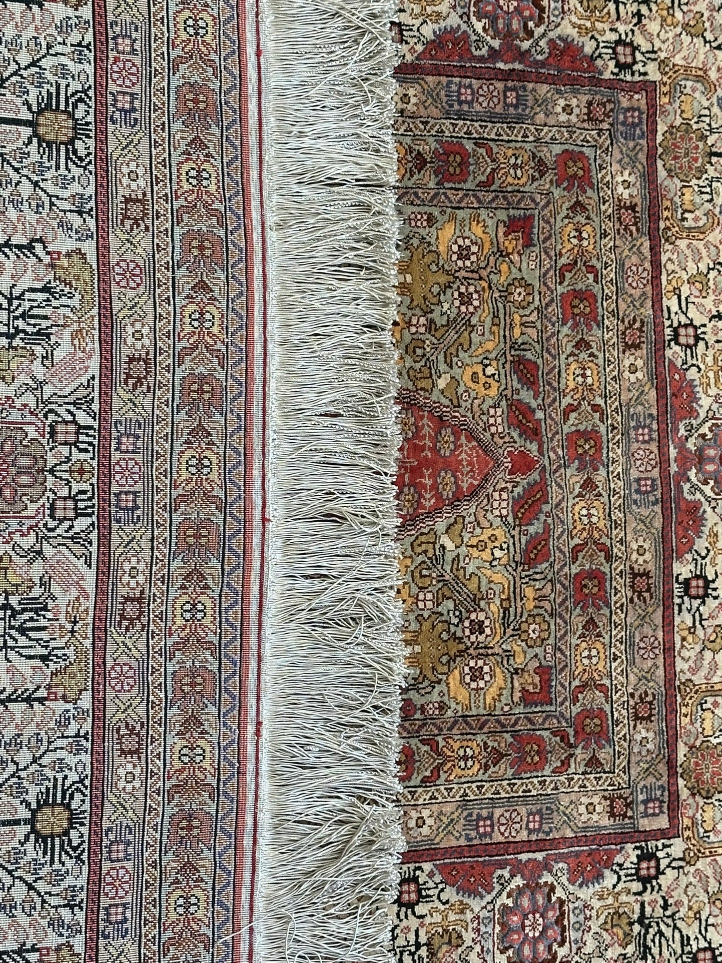 Orientteppich handgeknüpft 142x92 cm Kayseri Seide auf seide
