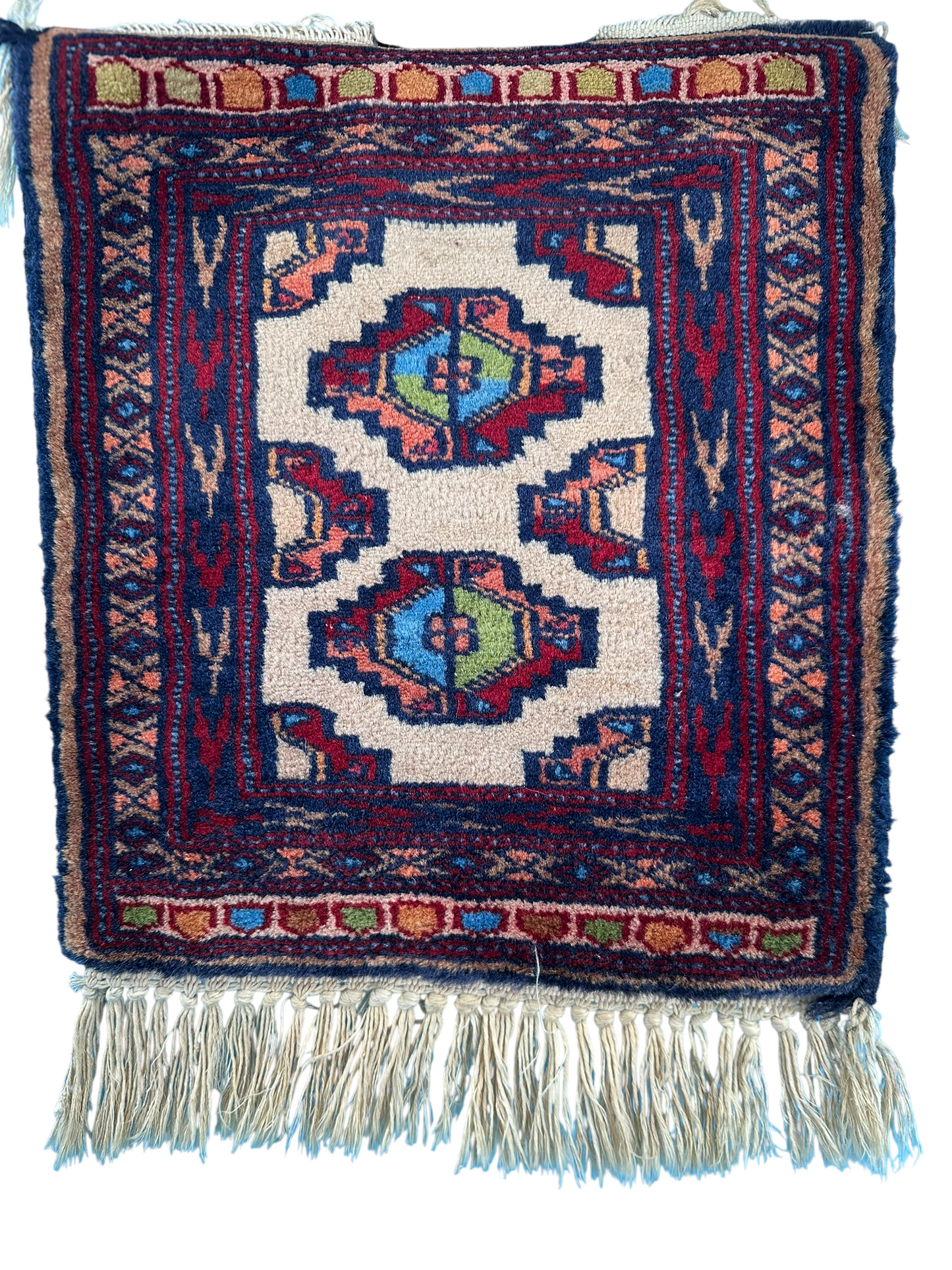 Orientteppich handgeknüpft 35x30 cm Buchara Wolle