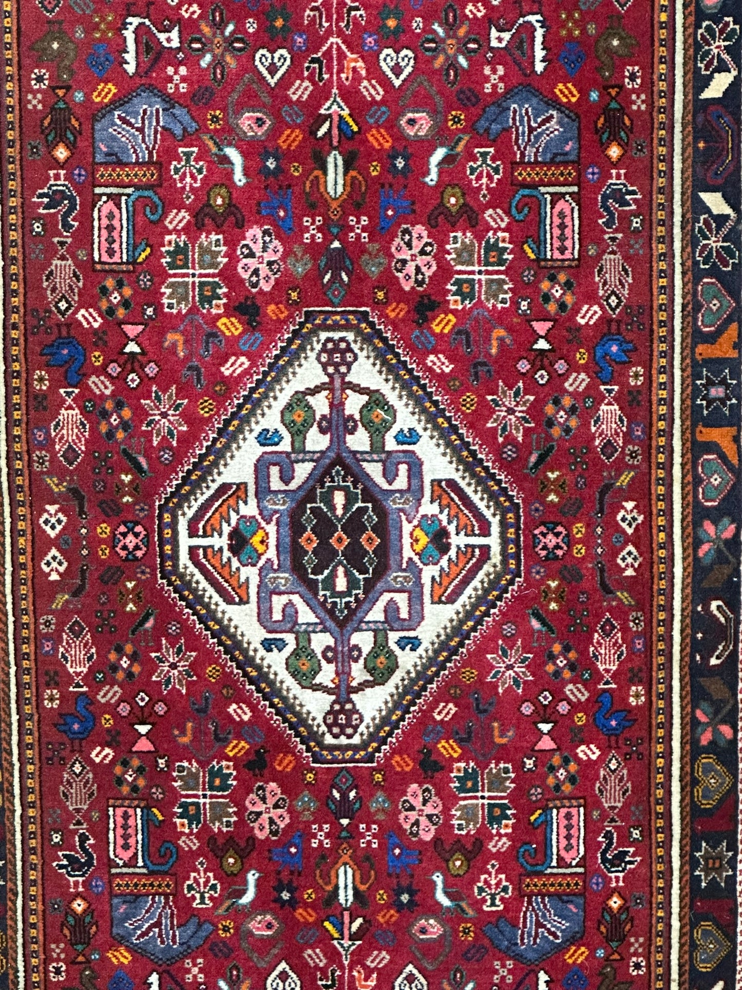 Orientteppich handgeknüpft Abadeh 203x74 cm