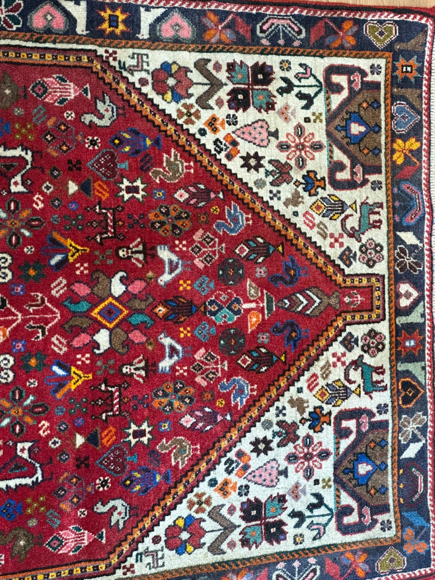 Orientteppich handgeknüpft Abadeh 203x74 cm