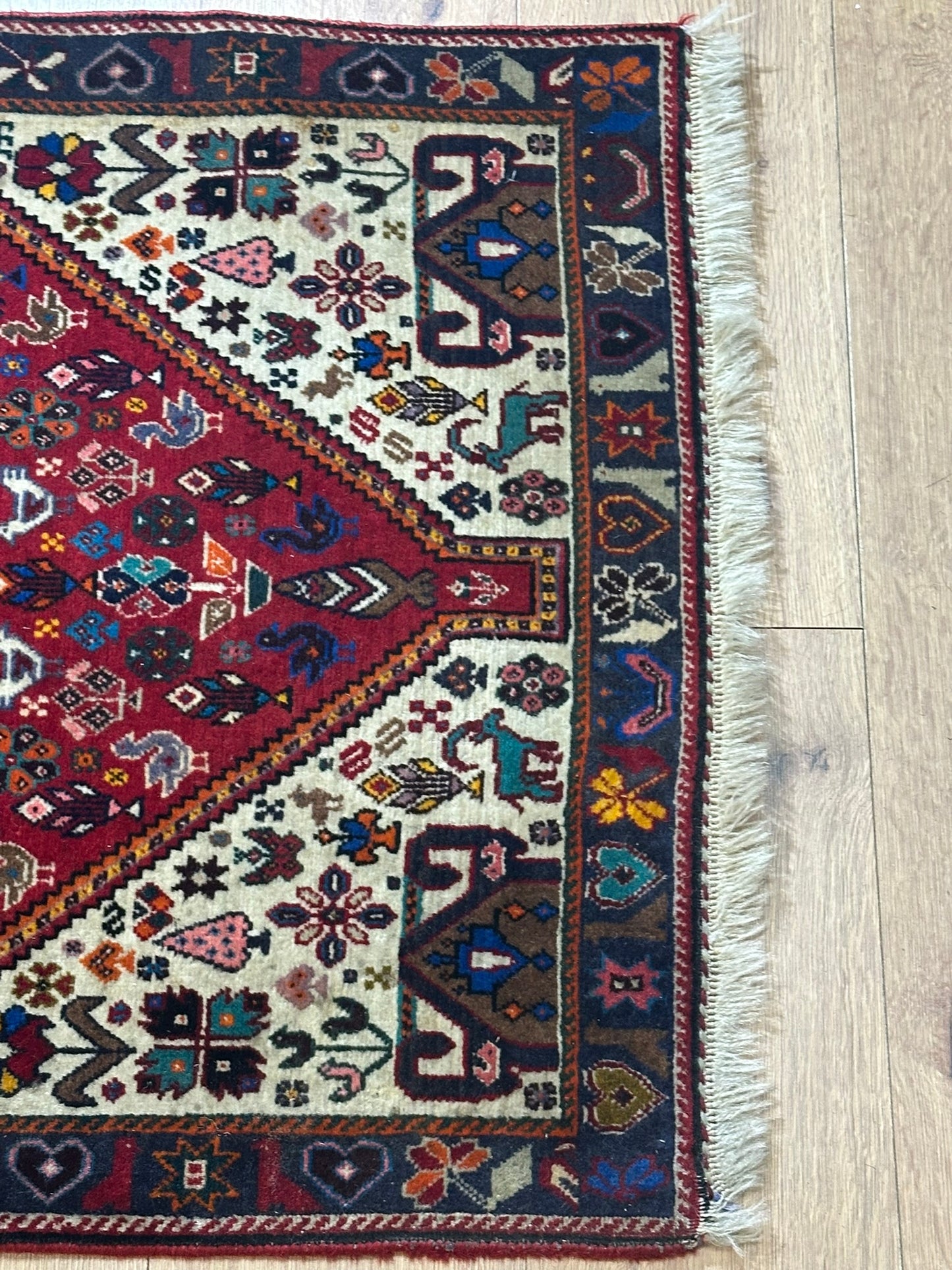 Orientteppich handgeknüpft Abadeh 203x74 cm