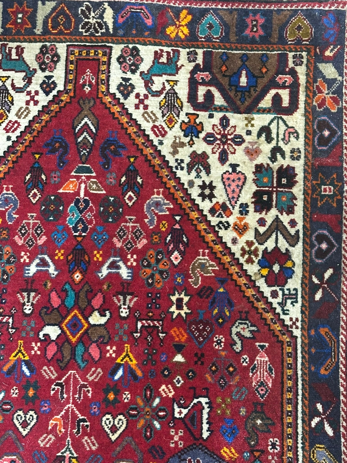 Orientteppich handgeknüpft Abadeh 203x74 cm