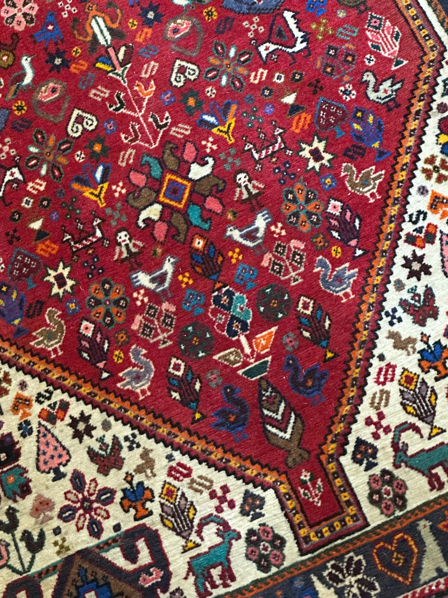Orientteppich handgeknüpft Abadeh 203x74 cm