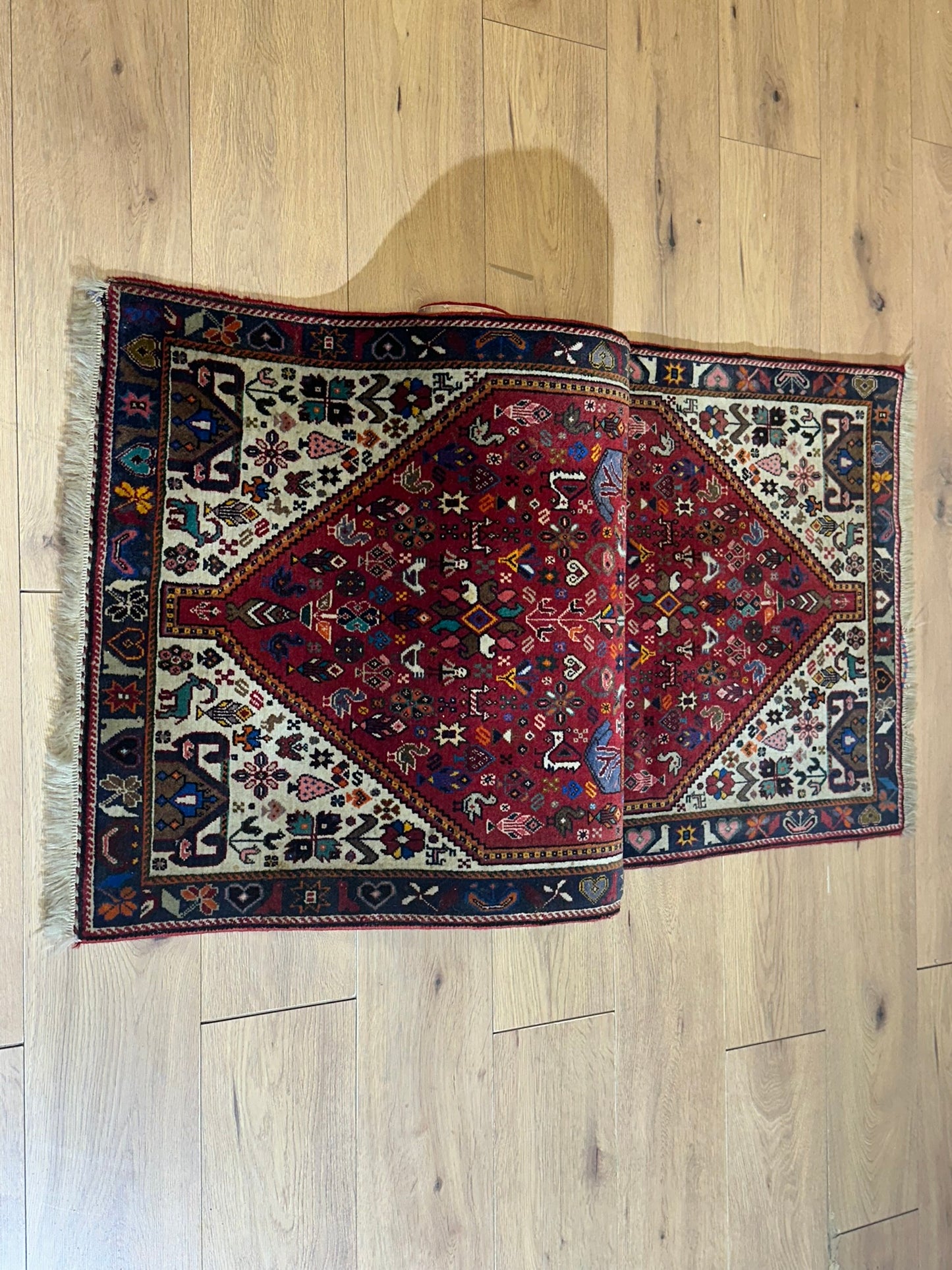 Orientteppich handgeknüpft Abadeh 203x74 cm