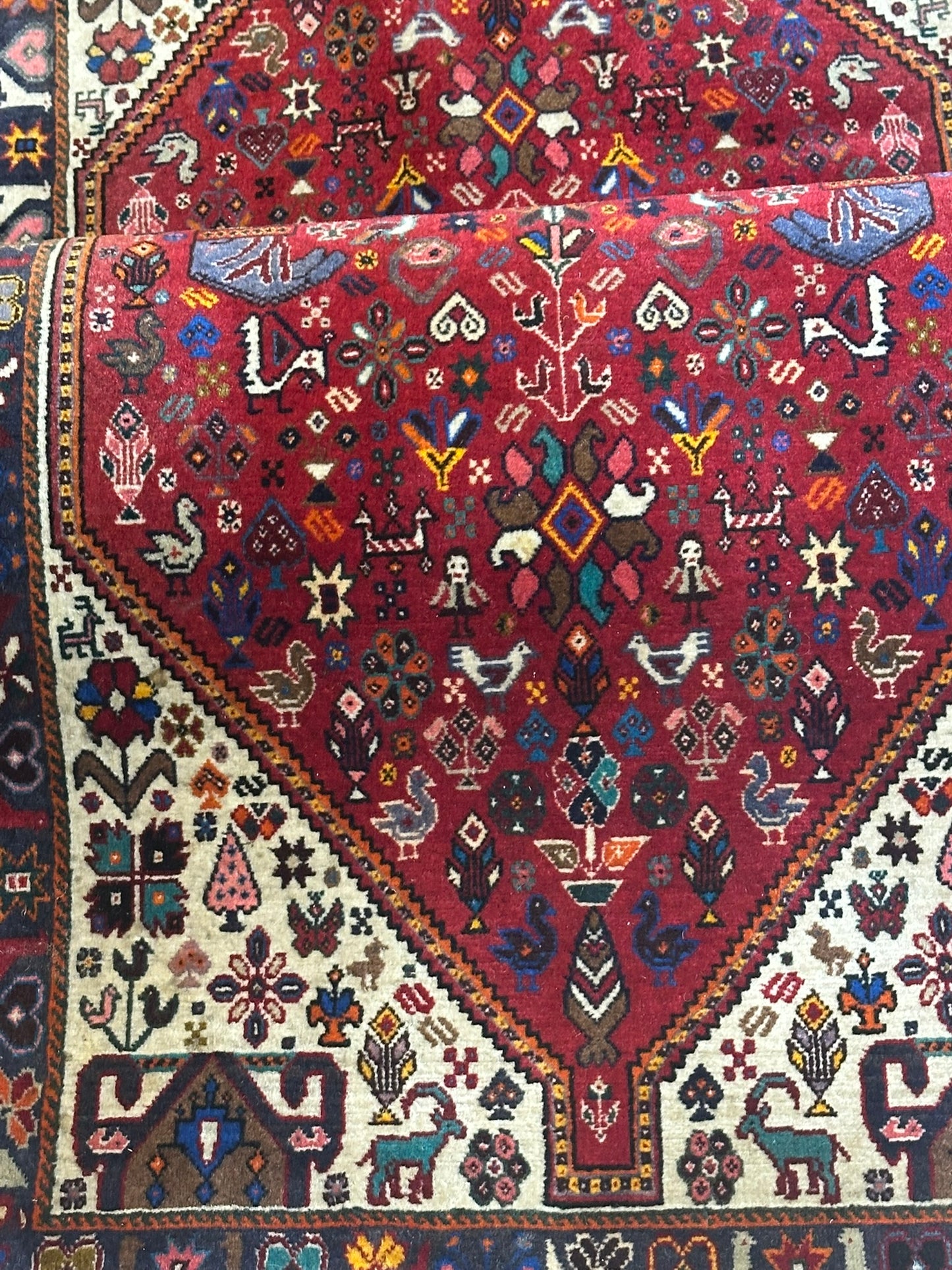 Orientteppich handgeknüpft Abadeh 203x74 cm