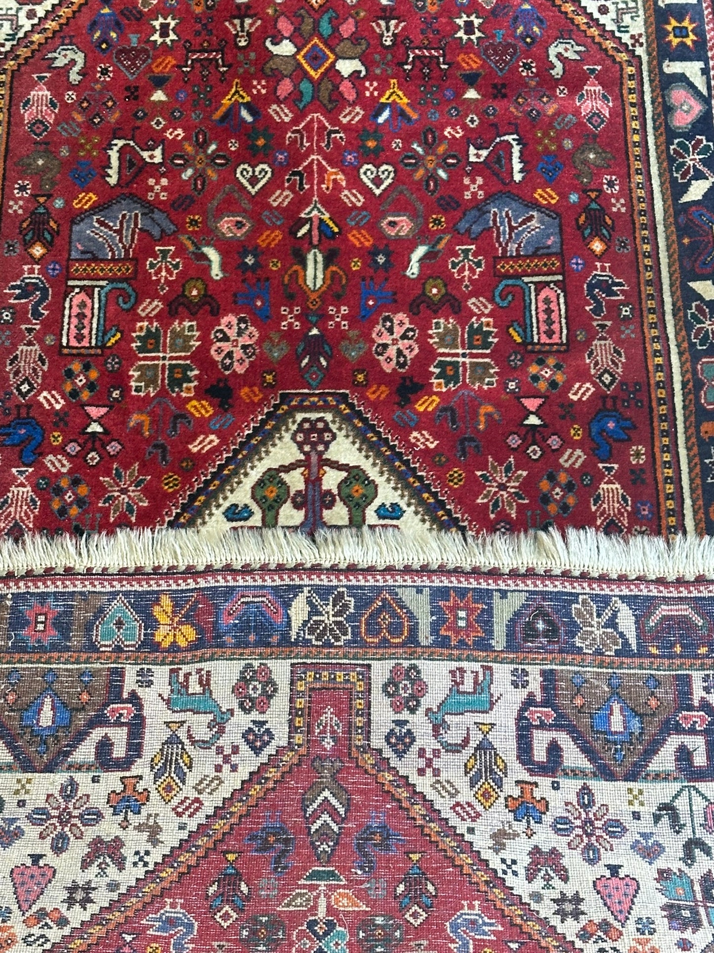 Orientteppich handgeknüpft Abadeh 203x74 cm
