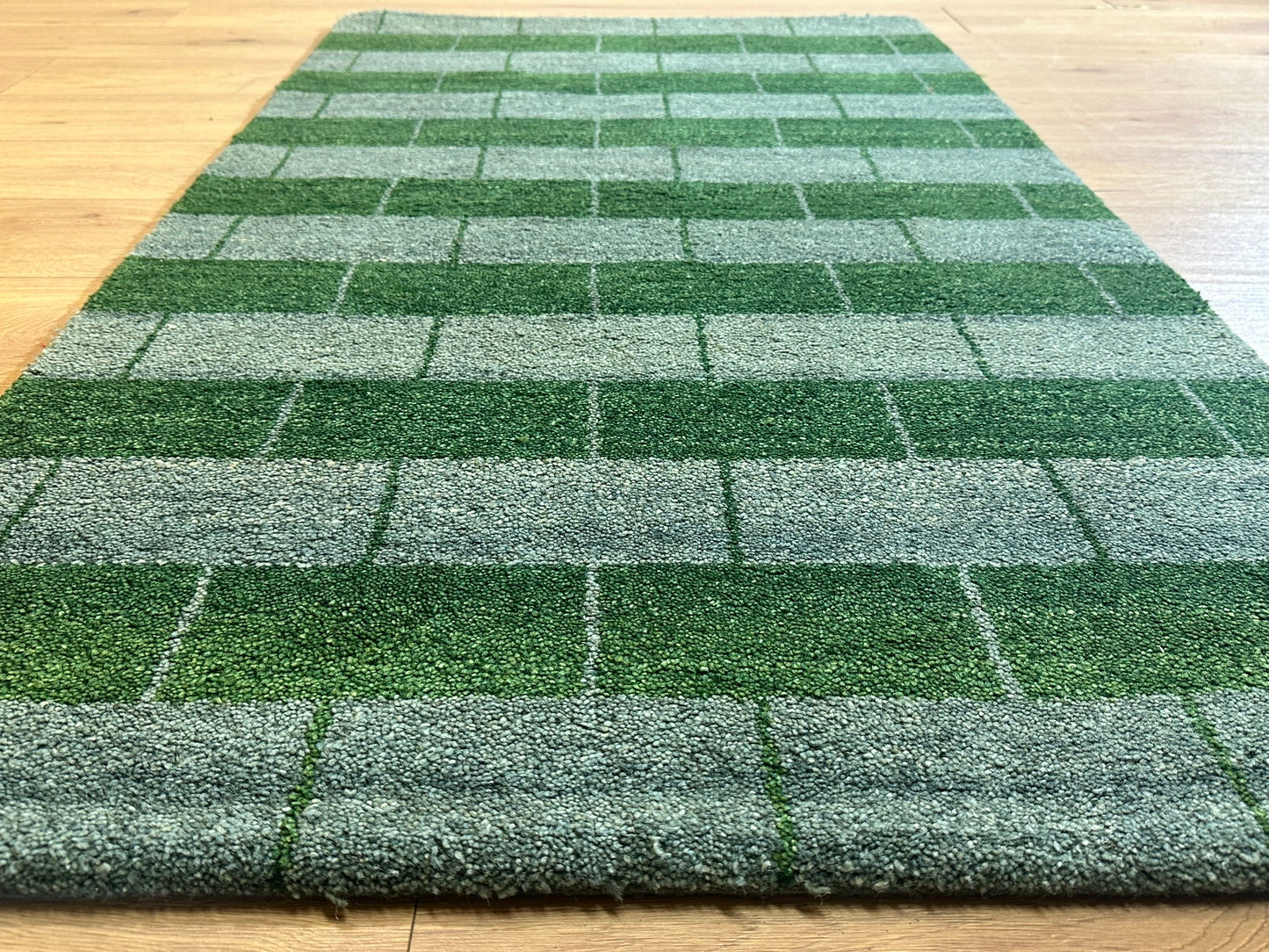 Moderner Gabbeh Teppich handgeknüpft 160x93 cm