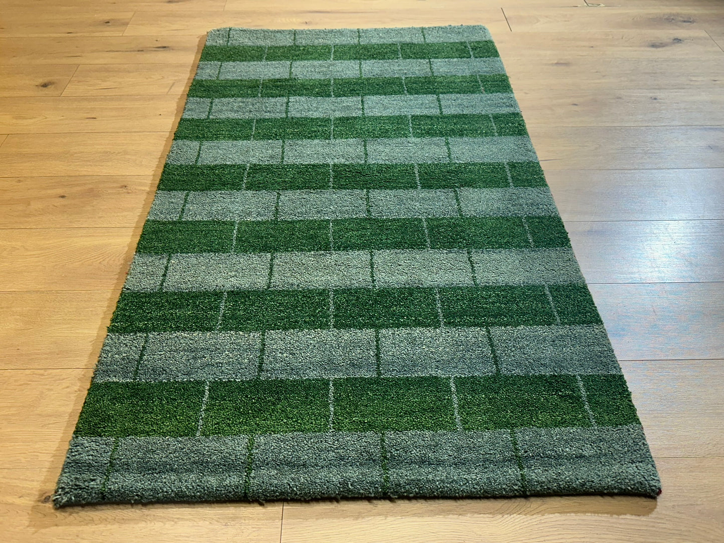 Moderner Gabbeh Teppich handgeknüpft 160x93 cm