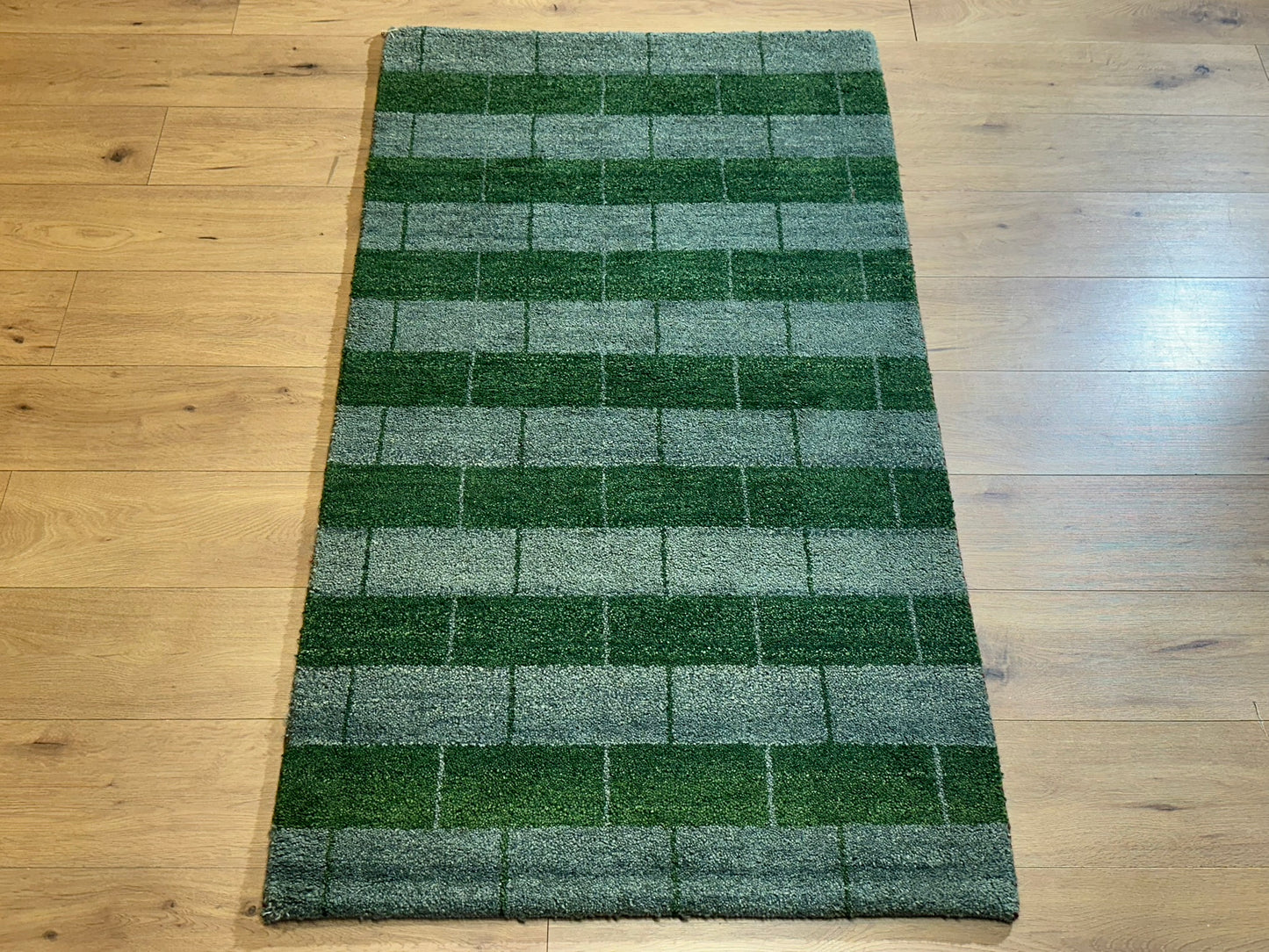 Moderner Gabbeh Teppich handgeknüpft 160x93 cm