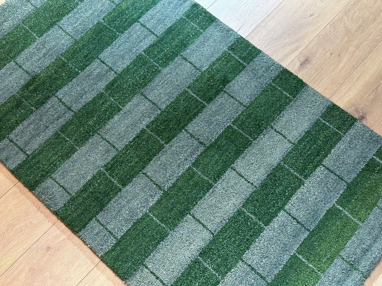 Moderner Gabbeh Teppich handgeknüpft 160x93 cm