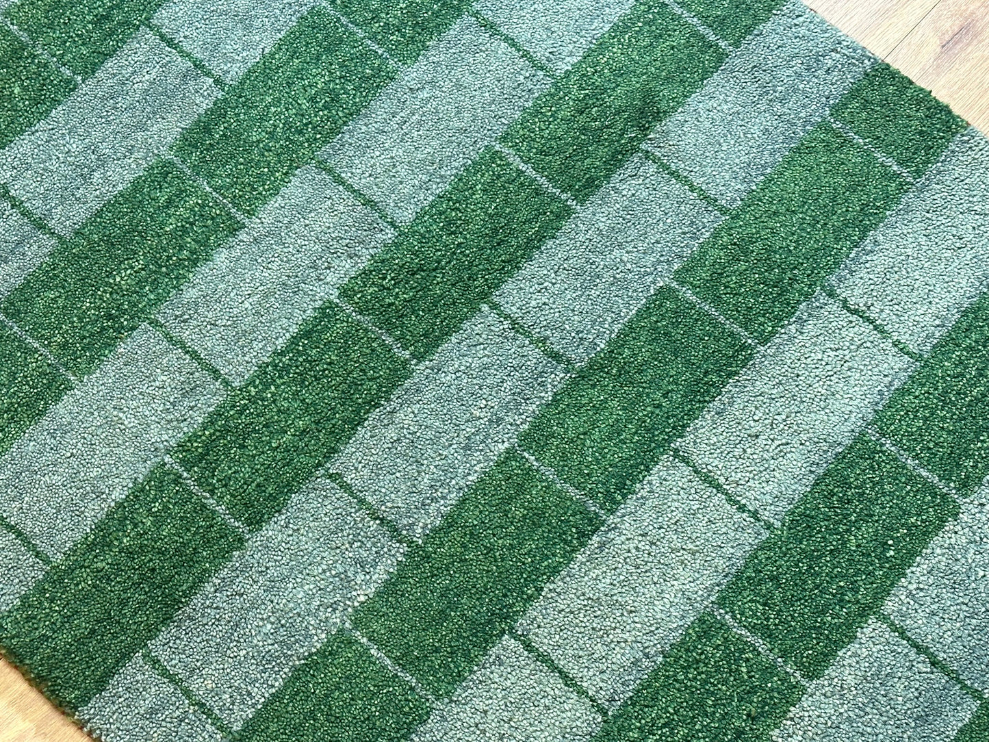Moderner Gabbeh Teppich handgeknüpft 160x93 cm