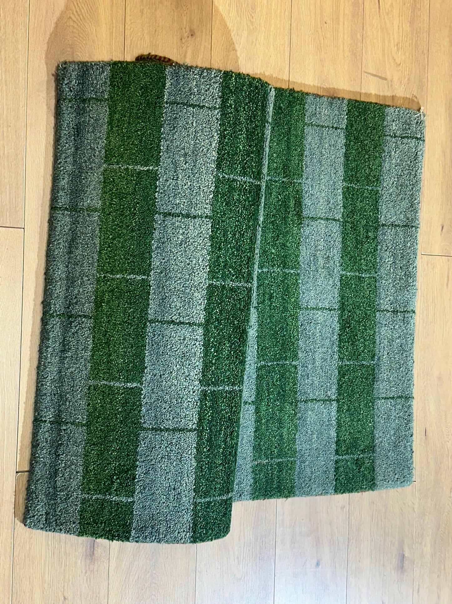 Moderner Gabbeh Teppich handgeknüpft 160x93 cm
