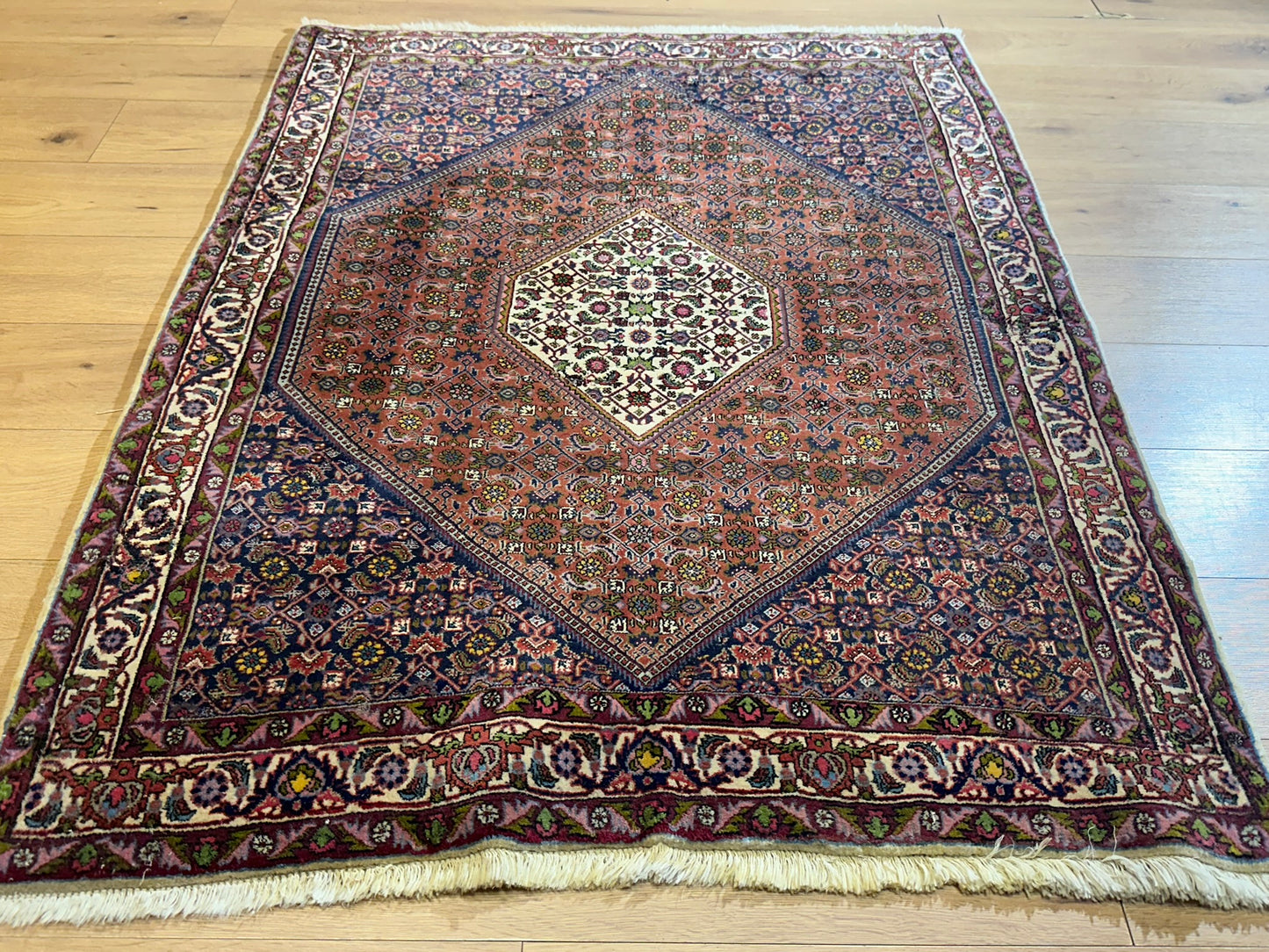 Orientteppich handgeknüpft Bidjar 156x116 cm
