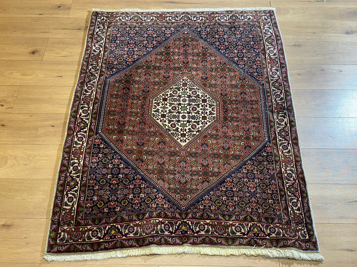 Orientteppich handgeknüpft Bidjar 156x116 cm
