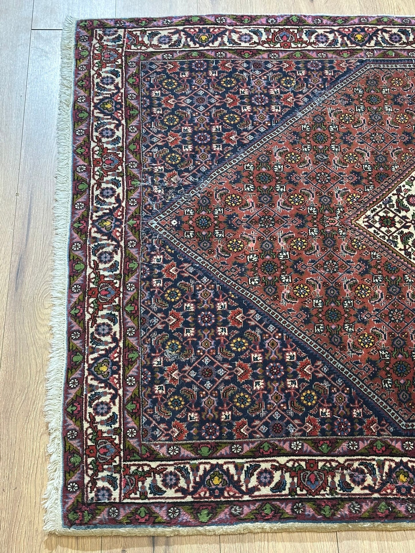 Orientteppich handgeknüpft Bidjar 156x116 cm