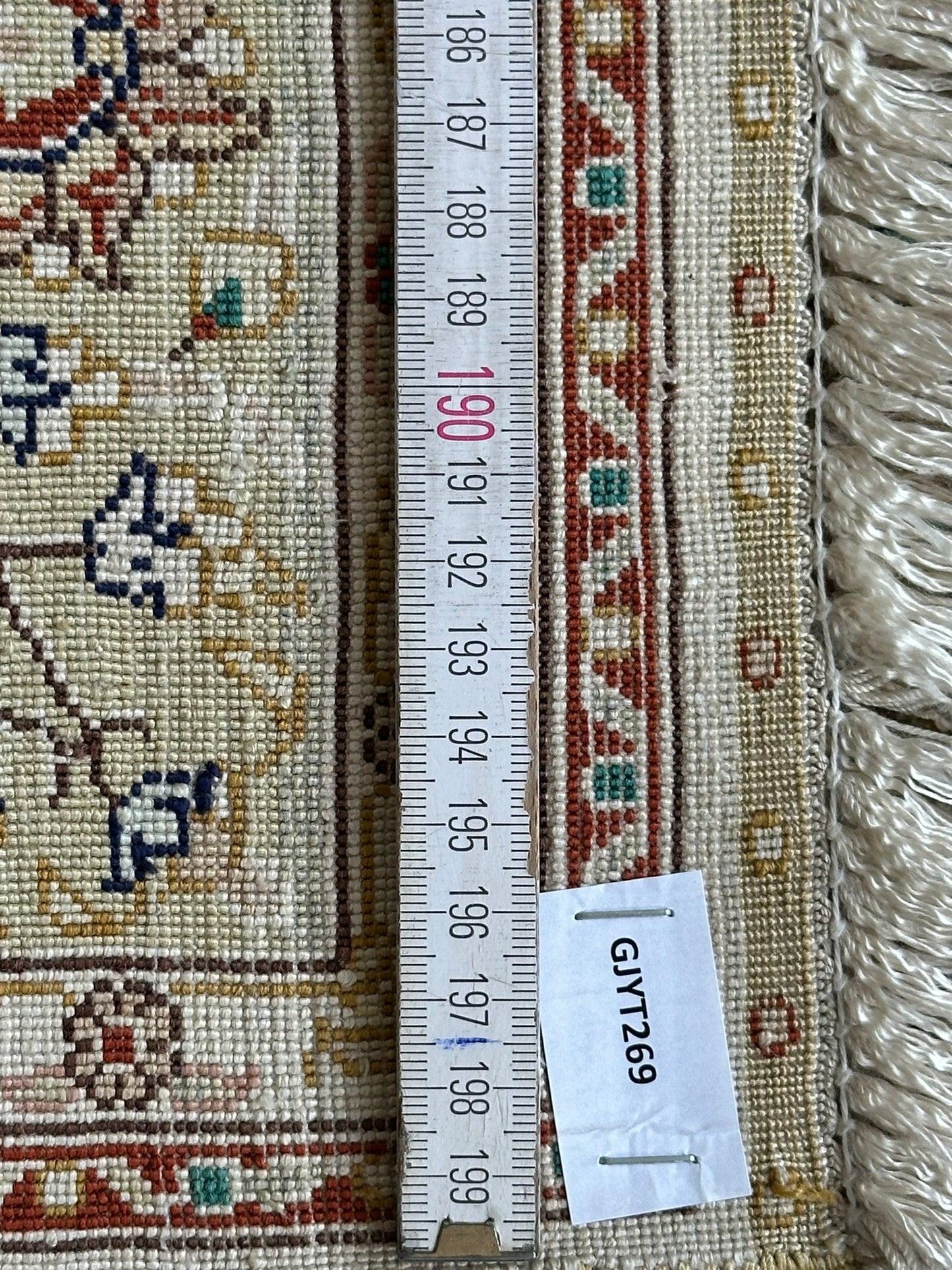 Orientteppich handgeknüpft  124x80 cm Hereke seide auf Seide