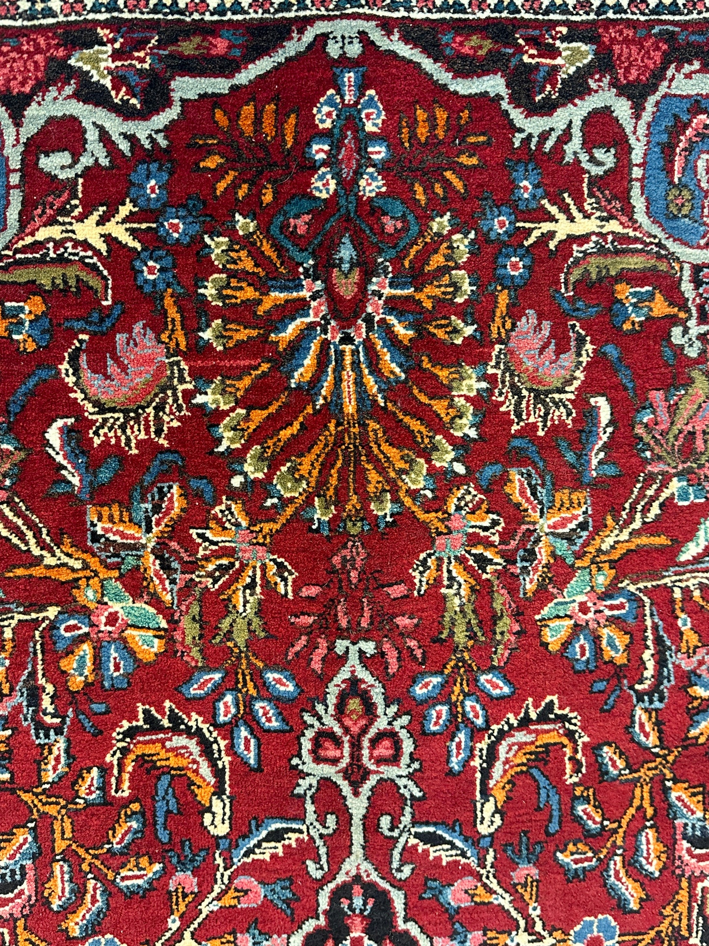 Handgeknüpfter Perser Orientteppich Seltener Bidjar in Naturfarben 165x110cm
