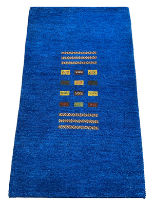 Moderner Gabbeh Teppich handgeknüpft 158x90 cm