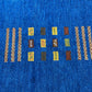 Moderner Gabbeh Teppich handgeknüpft 158x90 cm