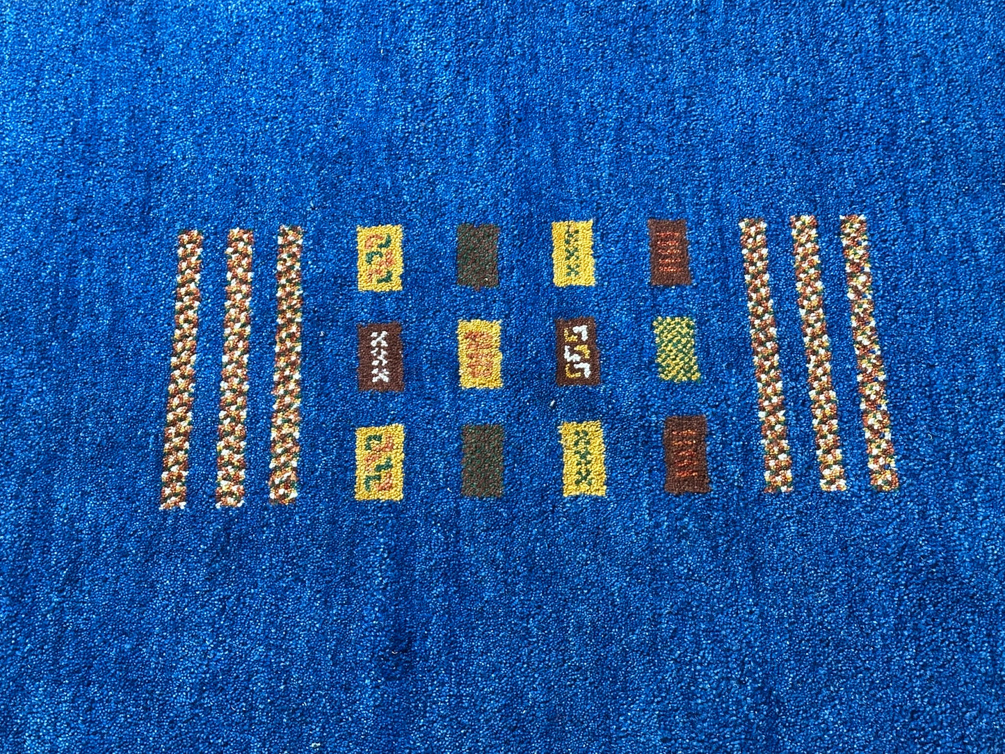 Moderner Gabbeh Teppich handgeknüpft 158x90 cm