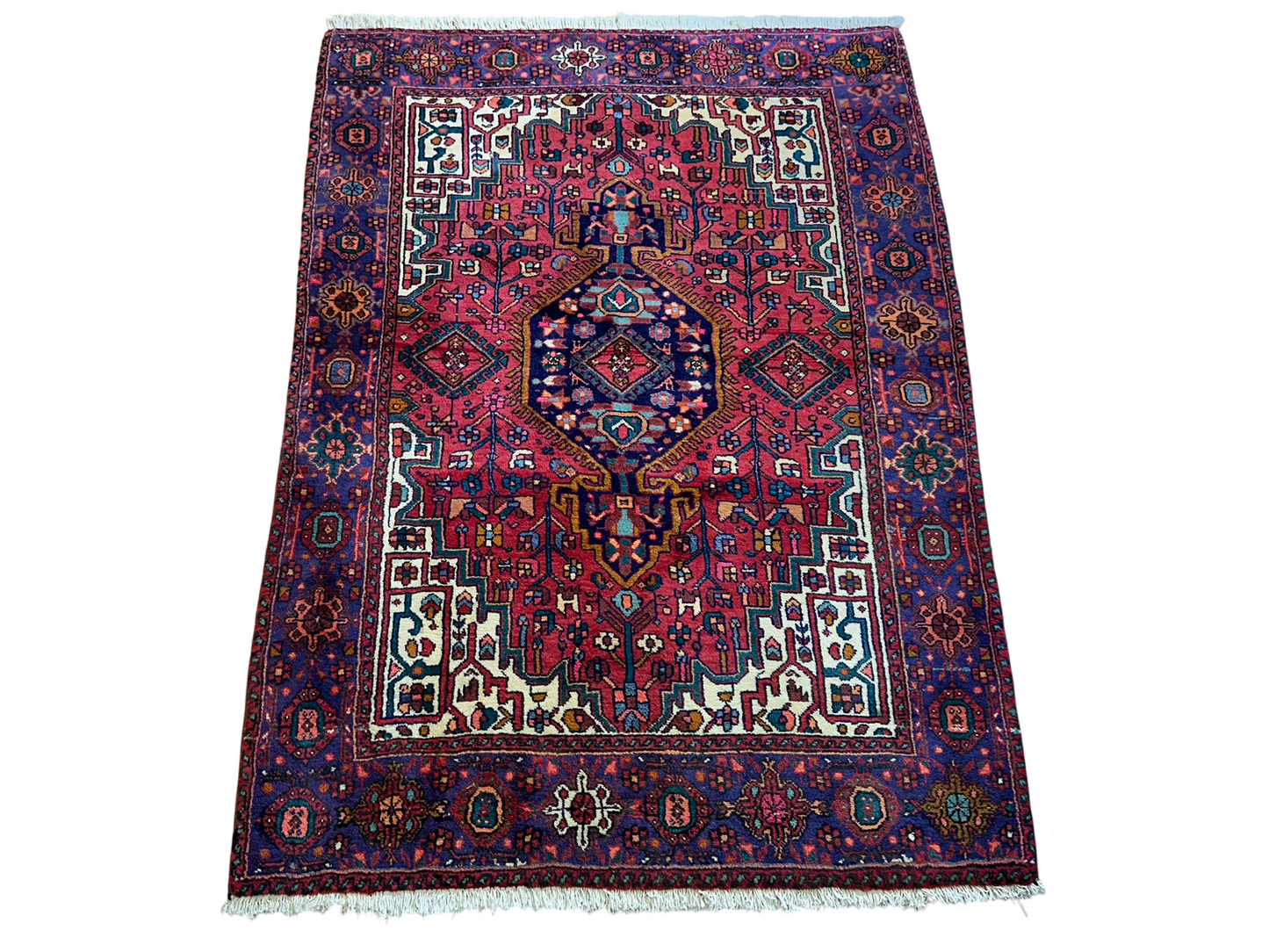 Orientteppich handgeknüpft Bidjar NATURFARBEN JUGENDSTIL163 x 92 cm