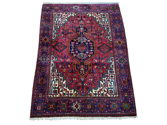 Orientteppich handgeknüpft Bidjar NATURFARBEN JUGENDSTIL163 x 92 cm