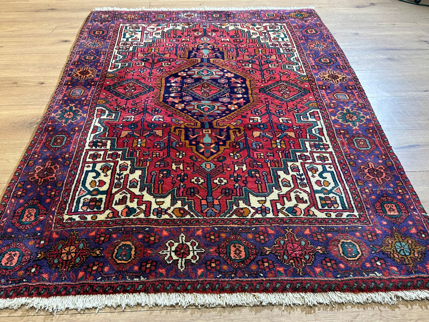 Orientteppich handgeknüpft Bidjar NATURFARBEN JUGENDSTIL163 x 92 cm