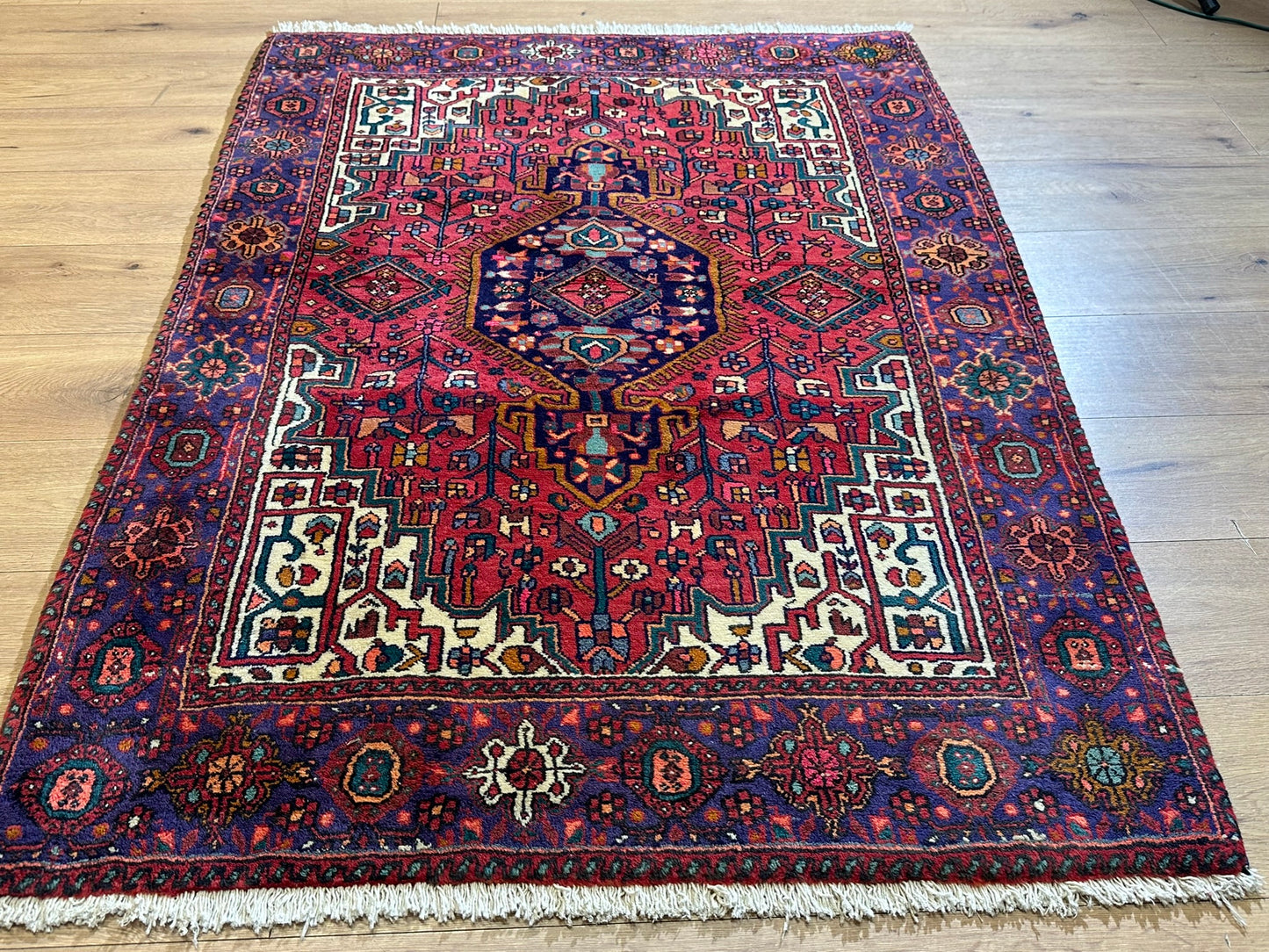 Orientteppich handgeknüpft Bidjar NATURFARBEN JUGENDSTIL163 x 92 cm