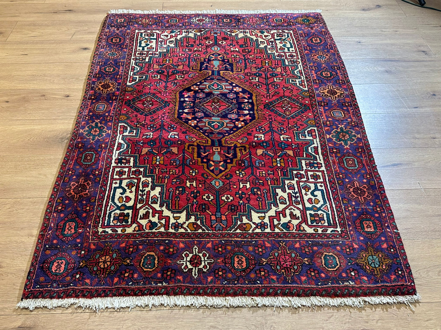 Orientteppich handgeknüpft Bidjar NATURFARBEN JUGENDSTIL163 x 92 cm