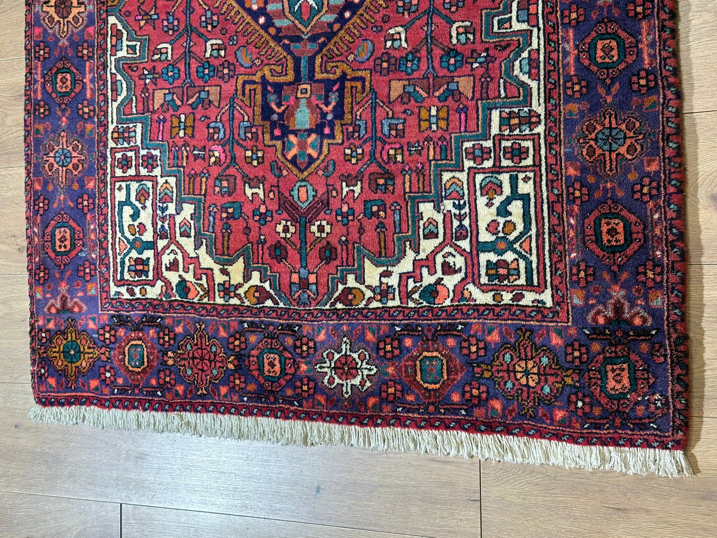 Orientteppich handgeknüpft Bidjar NATURFARBEN JUGENDSTIL163 x 92 cm
