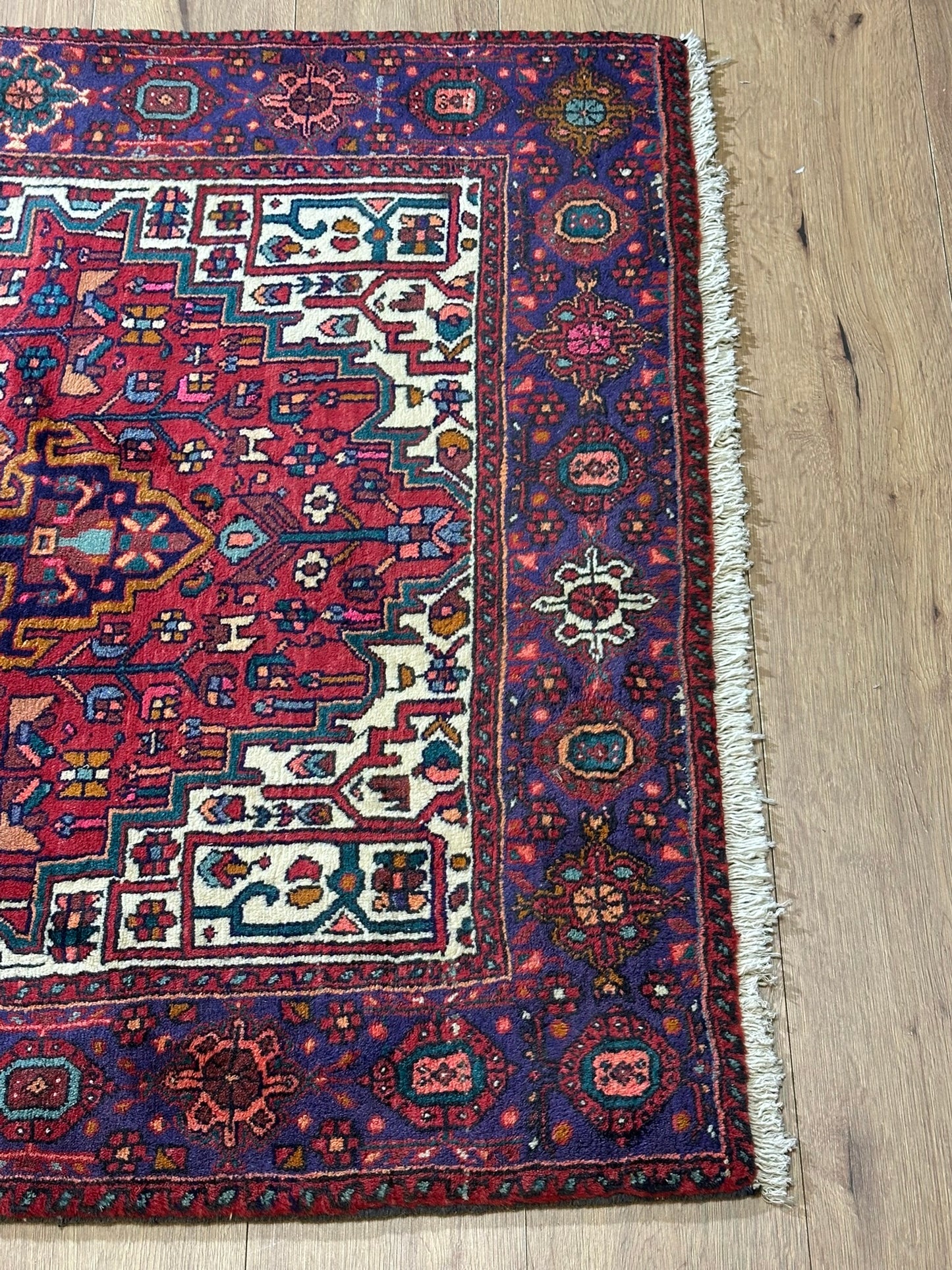 Orientteppich handgeknüpft Bidjar NATURFARBEN JUGENDSTIL163 x 92 cm