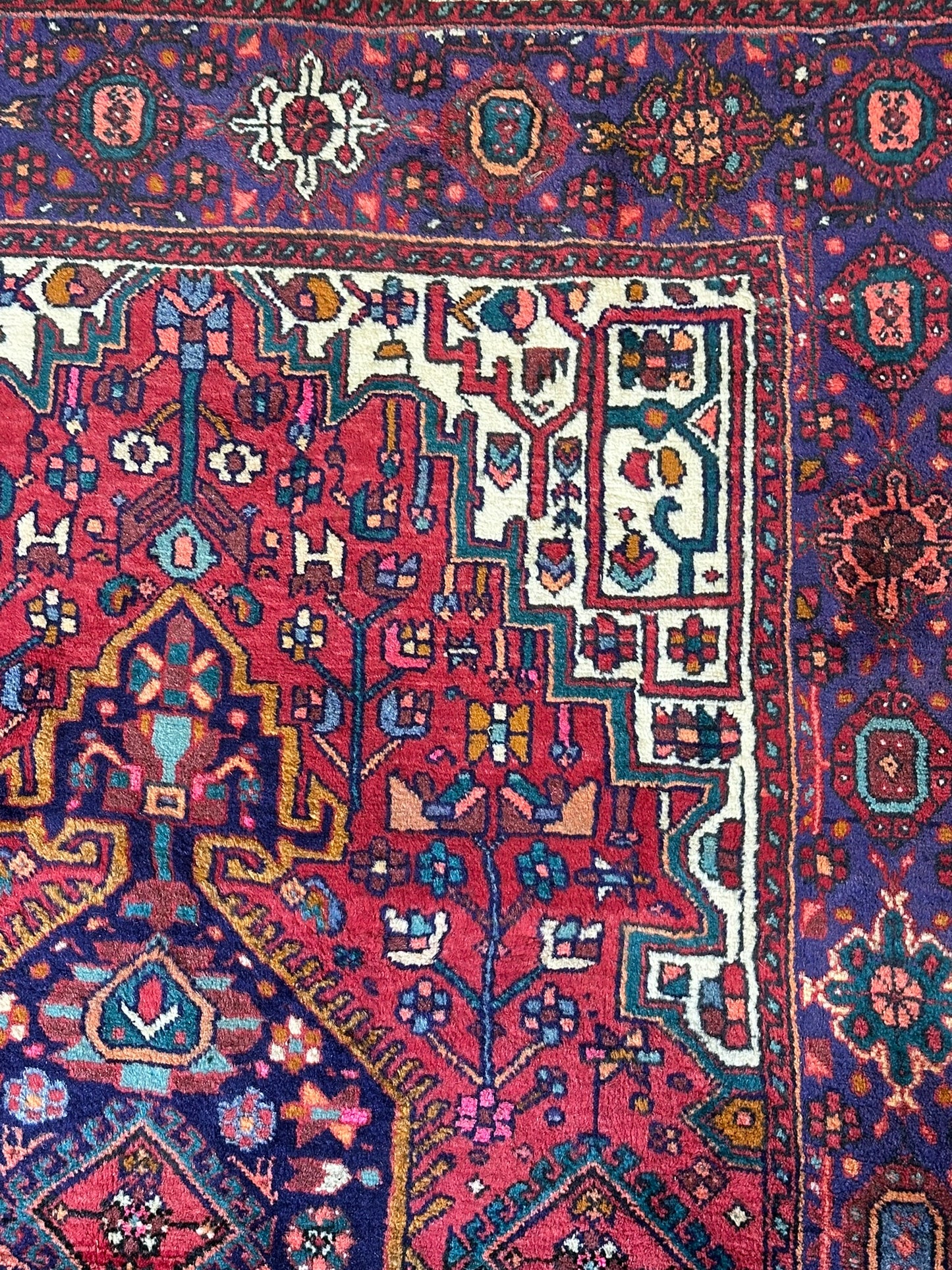 Orientteppich handgeknüpft Bidjar NATURFARBEN JUGENDSTIL163 x 92 cm