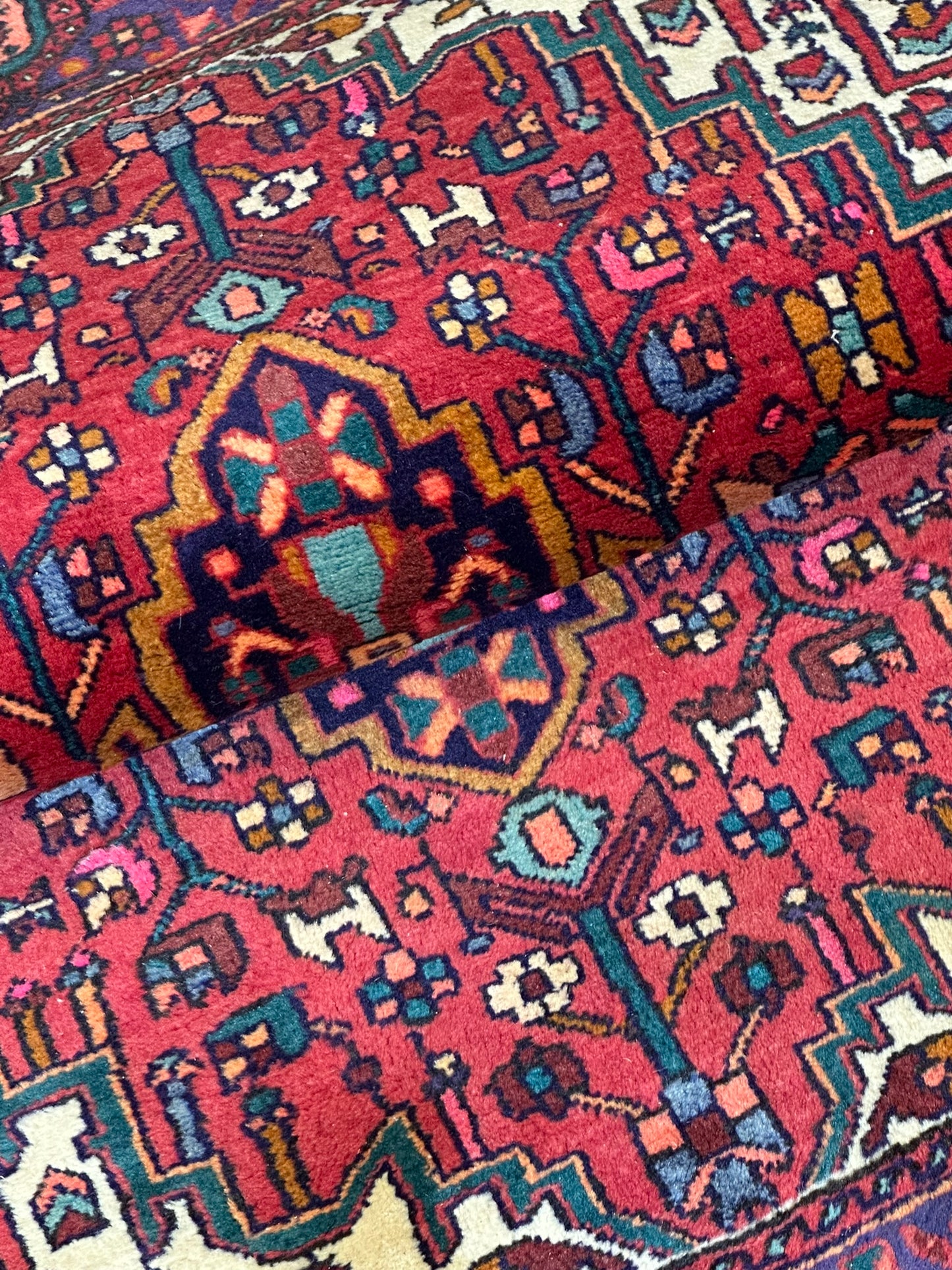 Orientteppich handgeknüpft Bidjar NATURFARBEN JUGENDSTIL163 x 92 cm