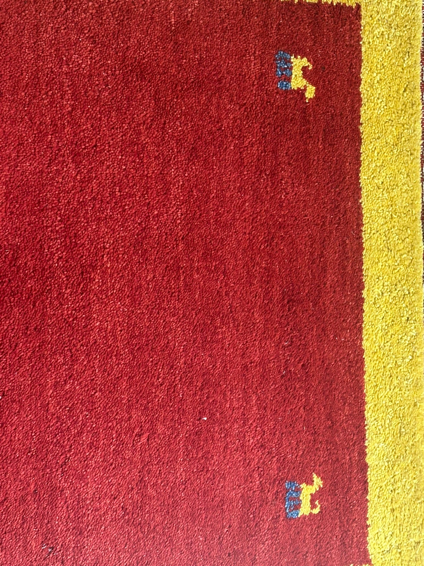 Moderner Gabbeh Teppich handgeknüpft 155x85 cm