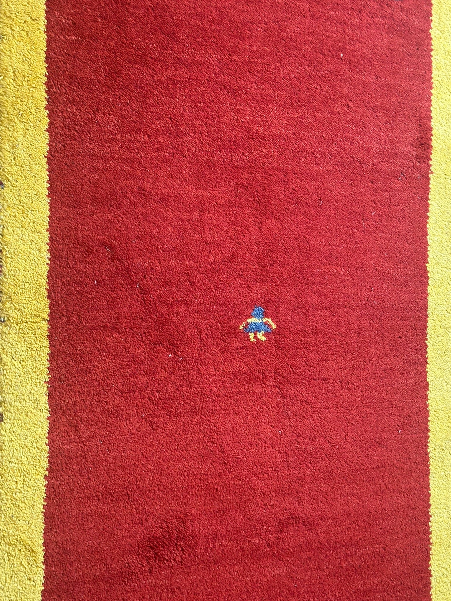 Moderner Gabbeh Teppich handgeknüpft 155x85 cm