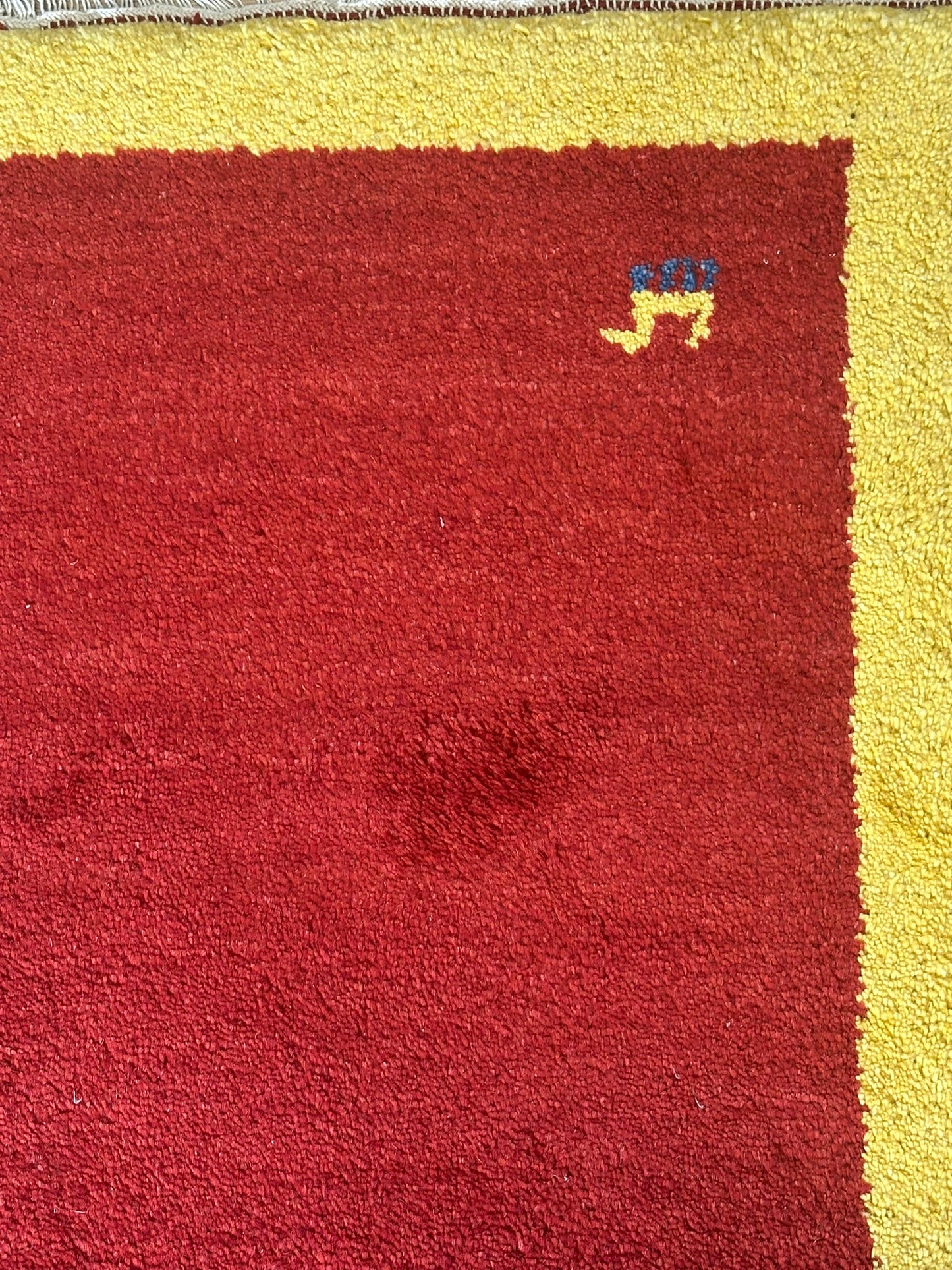 Moderner Gabbeh Teppich handgeknüpft 155x85 cm